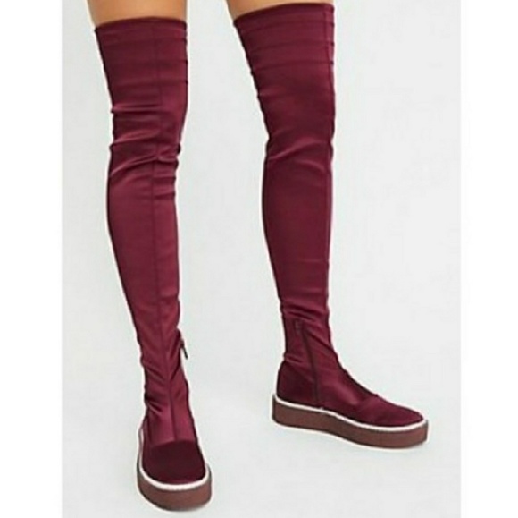 Free People Thigh High Platform Boots - Picture 2 of 7